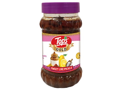 Tops Pickle - Gold Sweet Lime, Savoury Condiment For Meals, 400 g