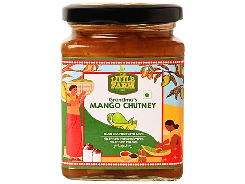 The Little Farm Co Grandma's Mango Chutney - Authentic Flavour & Taste, 300 g