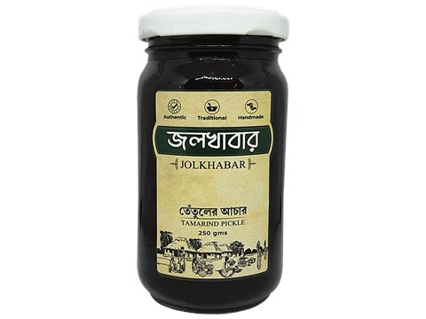 Jolkhabar Tamarind Pickle/Tentuler Aachar, 250 g