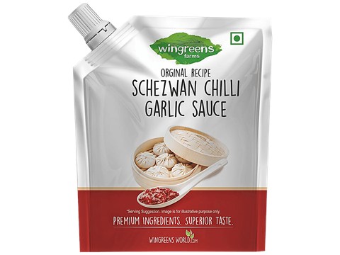 Wingreens Farms Schezwan Chilli Garlic Sauce, 180 g