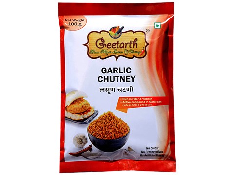 GEETARTH Garlic Chutney / Lasun Chutney, 100 g
