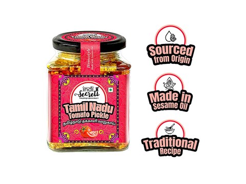 indiSecrets Tamil Nadu Tomato Pickle, 250 g