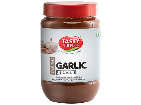 Tasty Nibbles Garlic Pickle - With Gingelly Oil & Chilli Powder, 400 g