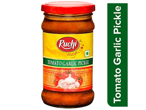 Ruchi Magic Tomato Garlic Pickle - Authentic Taste & Flavour, 300 g