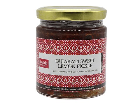 Delight Foods Pickle - Gujrati Sweet Lemon, 200 g