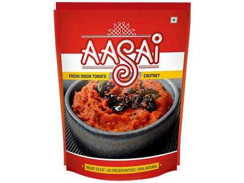 Aasai Fresh Onion Tomato Chutney, 150 g