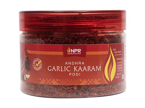 NPR Andhra Garlic Kaaram Podi, 125 g