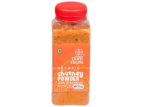 Phalada Pure & Sure Organic Chutney Powder With Groundnut - Enhances Flavour, 150 g