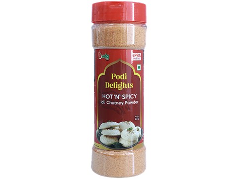Bveg Podi Delights Hot 'N' Spicy Idli Chutney Powder, 200 g