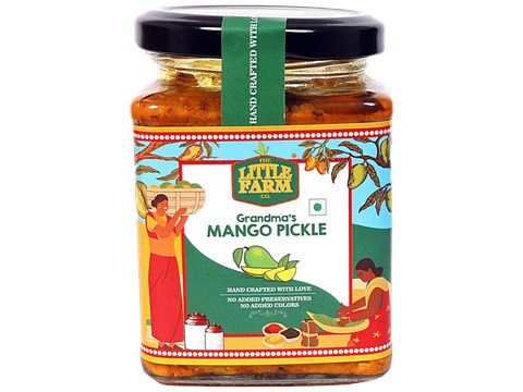 The Little Farm Co Grandma's Mango Pickle - Authentic Taste & Flavour, 250 g