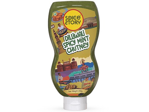 Spice Story Dilliwali Spicy Mint Chutney - Tangy, 200 g
