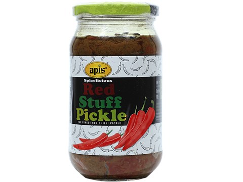 Apis Red Stuffed Chilli Pickle, 400 g