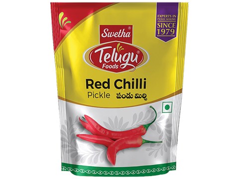 Swetha Telugu foods Red Chilli Pickle, 40 g