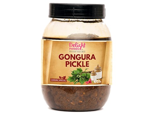 Delight Foods Andhra Special Gongura Pickle, 250 g