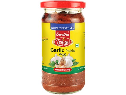 Swetha Telugu foods Pickle - Garlic, 300 g