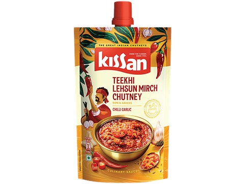 Kissan Teekhi Lehsun Mirch Chutney, 100 g