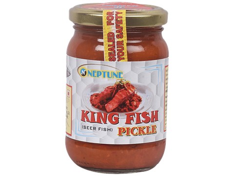 Neptune King/Seer Fish Pickle - Non Vegetarian Condiment, Served As Sides For Rice, Chapati, 300 g