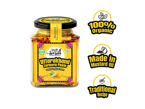 indiSecrets Organic Uttarakhandi Turmeric Pickle - Homestyle, 250 g