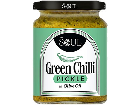 ADF Soul Green Chilli Pickle In Olive Oil, 265 g
