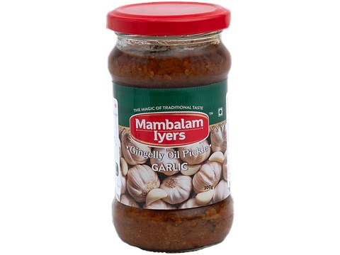 Mambalam Iyers Gingelly Oil Pickle Garlic, 300 g