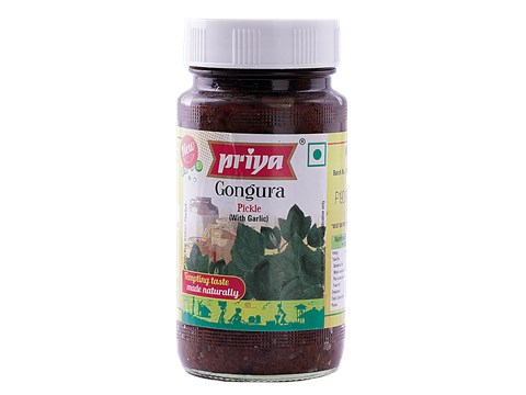Priya Pickle - Gongura With Garlic, 300 g