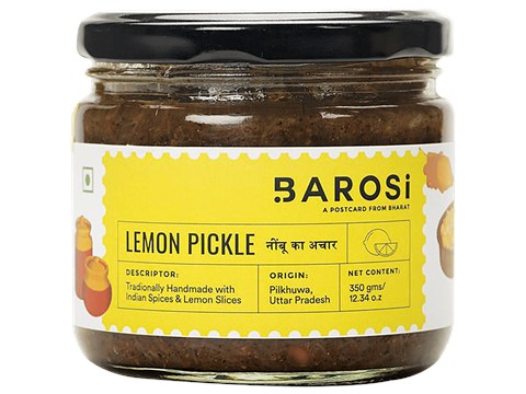 Barosi Lemon Pickle - Authentic, Traditional & Handcrafted, 350 g
