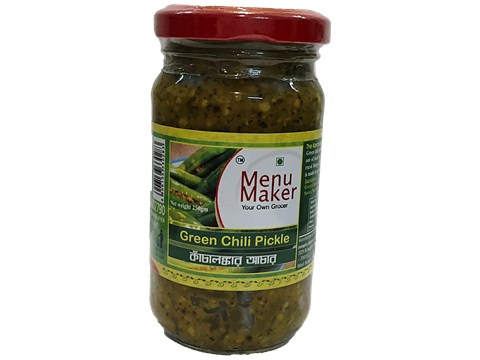Menu Maker Green Chili Pickle, 250 g