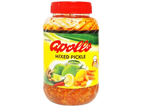 Apollo Mixed Pickle - Tangy & Spicy, 200 g