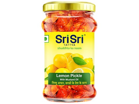 Sri Sri Tattva Lemon Pickle Mustard Oil - Rich In Nutrients, 300 g