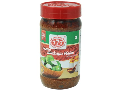 Sri Ganesharam's 777 Pickle - Andhra Avakkai, 300 g