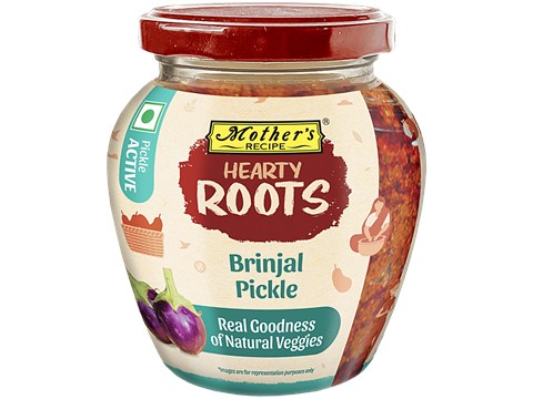 Mother's Recipe Hearty Roots Brinjal Pickle, 350 g