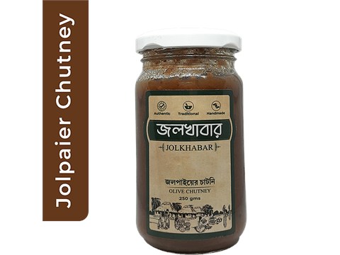 Jolkhabar Handmade Olive Misti Chutney - Jalpai Er Misty Chutney, 250 g