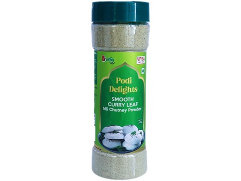 Bveg Podi Delights Smooth Curry Leaf Idli Chutney Powder, 200 g