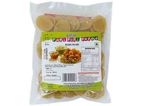 Royal Panipuri Papad, 250 g