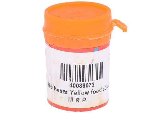 999 Synthetic Food Colour Preparation Kesar Yellow, 10 g