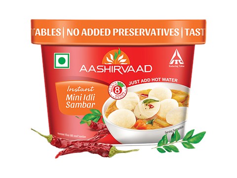 Aashirvaad Instant Mini Idli Sambar, 75 g