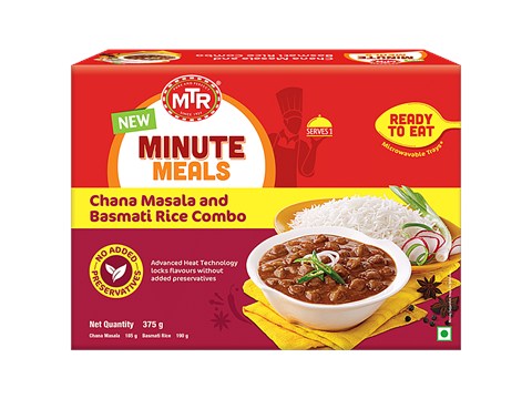 MTR Minute Meals - Chana Masala & Basmati Rice Combo, 375 g