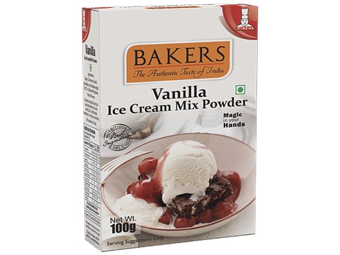 BAKERS Ice Cream Mix Powder - Vanilla Flavour, 100 g