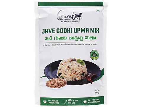 Sarati Instant Jave Godhi Upma Mix - Traditional Recipe, 200 g