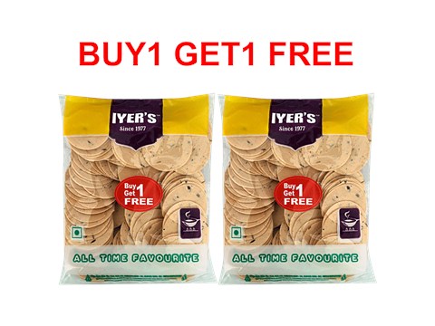 Iyers  Papad - Masala Round Chips, 120 g
