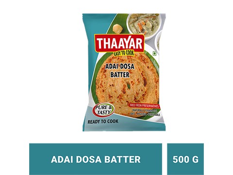 Thaayar Adai Dosa Batter - Easy To Cook, 500 g