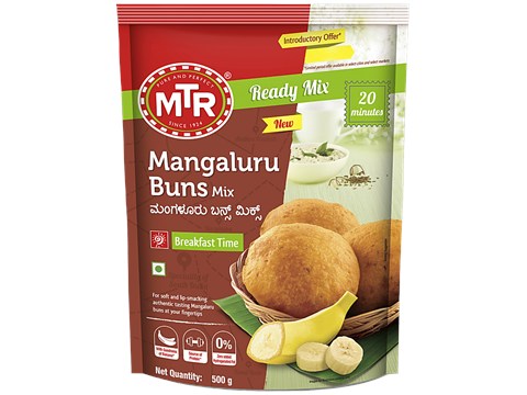 MTR Mangaluru Buns Ready Mix For Breakfast Time, 500 g
