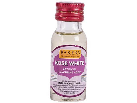 BAKERS Essence Rose White - Artificial Flavoring Agent, 20 ml