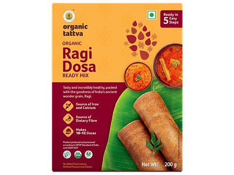 Organic Tattva Organic Ragi Dosa Ready Mix, 200 g