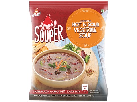 Bambino Hot N Sour Vegetable Soup, 40 g