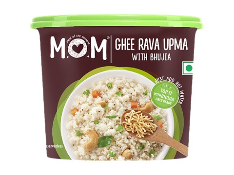 MOM Ghee Rava Upma With Bhujia, 75 g