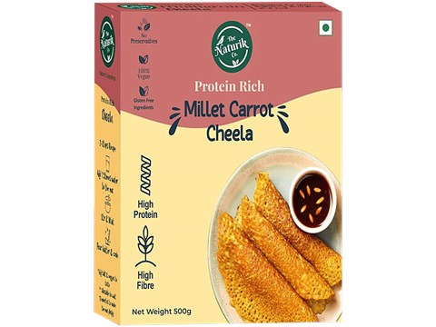 The Naturik Co. Protein Rich Millet Carrot Cheela, 500 g