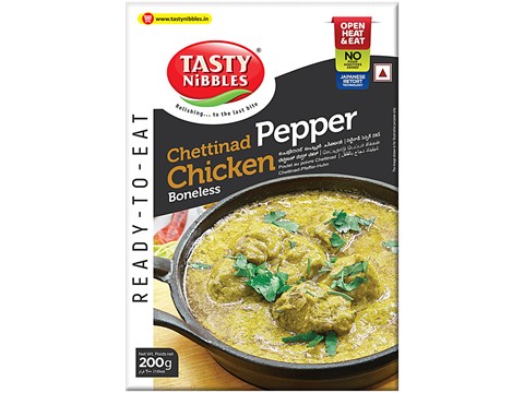Tasty Nibbles Ready To Eat Chettinad Pepper Chicken - Boneless, 200 g