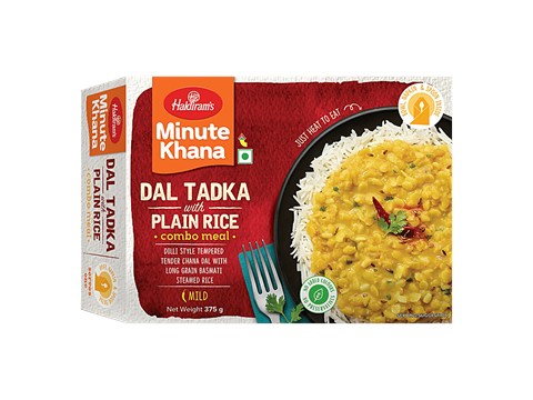 Haldiram's Ready To Eat - Yellow Dal Tadka With Plain Rice, 375 g