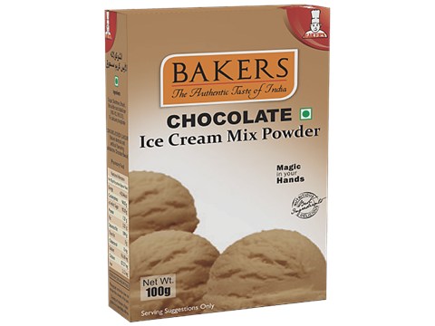 BAKERS Ice Cream Mix Powder - Chocolate Flavour, 100 g